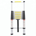 3.2m All Aluminum Lightweight Folding Telescopic Bamboo Ladder, Small Space EN131 bamboo ladder in China